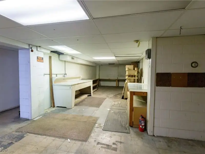 Spacious Brick and Block Commercial Building in Downtown Canton with Parking and Loading Dock