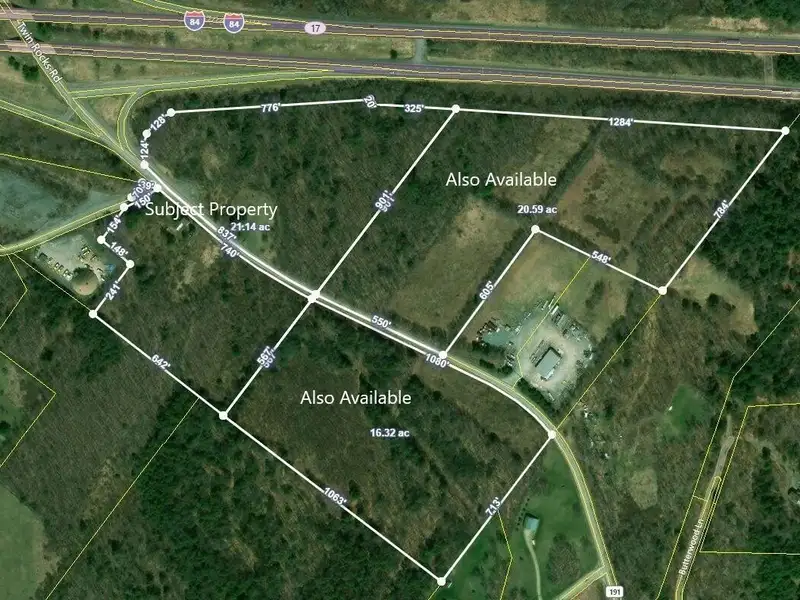 25-acre General Commercial Property with I-84 Exposure on Route 191