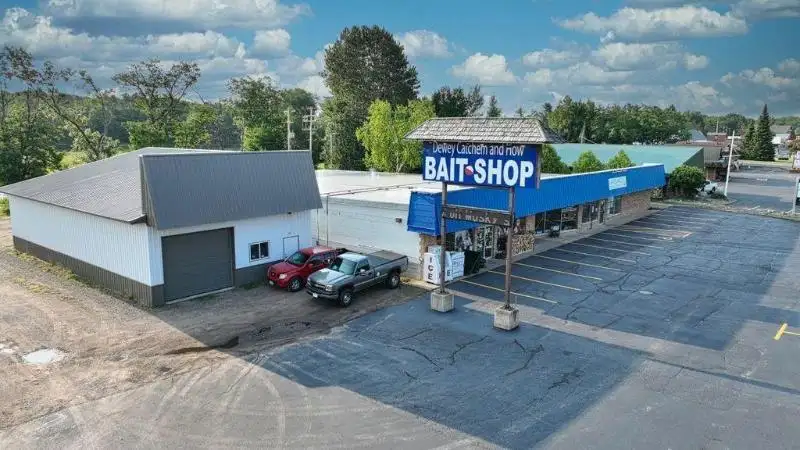 Premier Fishing Retail Store and Bait Shop in Minocqua, Wi on 2.62 Acres