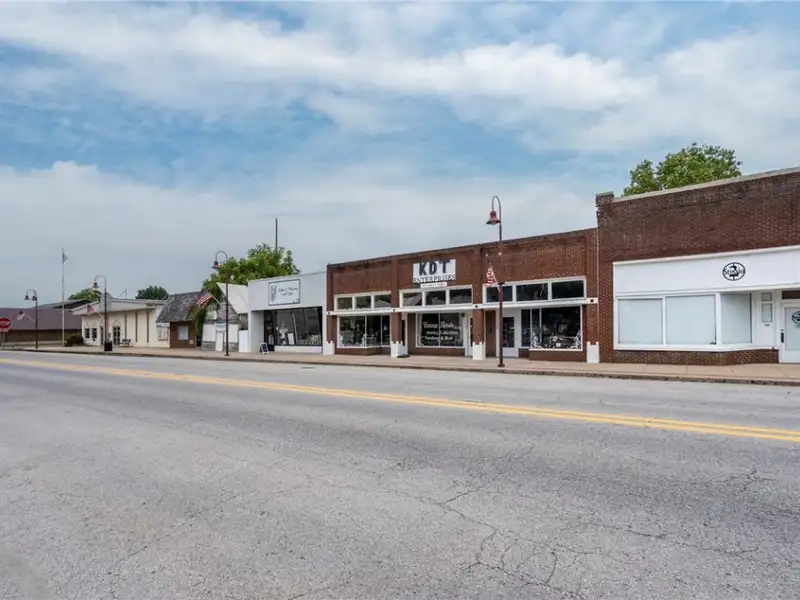 Remodeled Commercial Property with Three Storefronts in Downtown Gentry, Arkansas