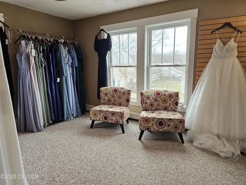 Downtown Selinsgrove Bridal Shop with Display Rooms and Off-street Parking
