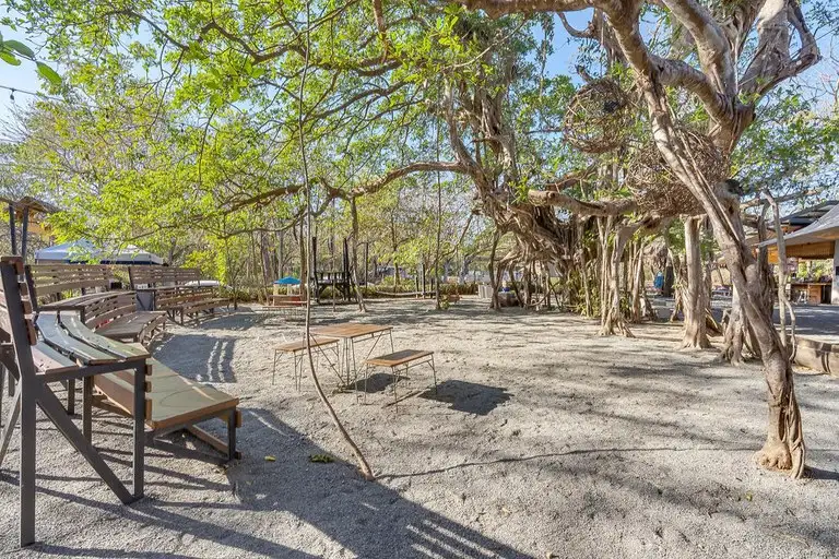 Commercial Plaza for Sale in Playa Avellanas, Features Restaurants, Shops, and Community Space