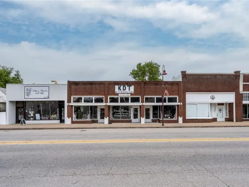 Remodeled Commercial Property with Three Storefronts in Downtown Gentry, Arkansas