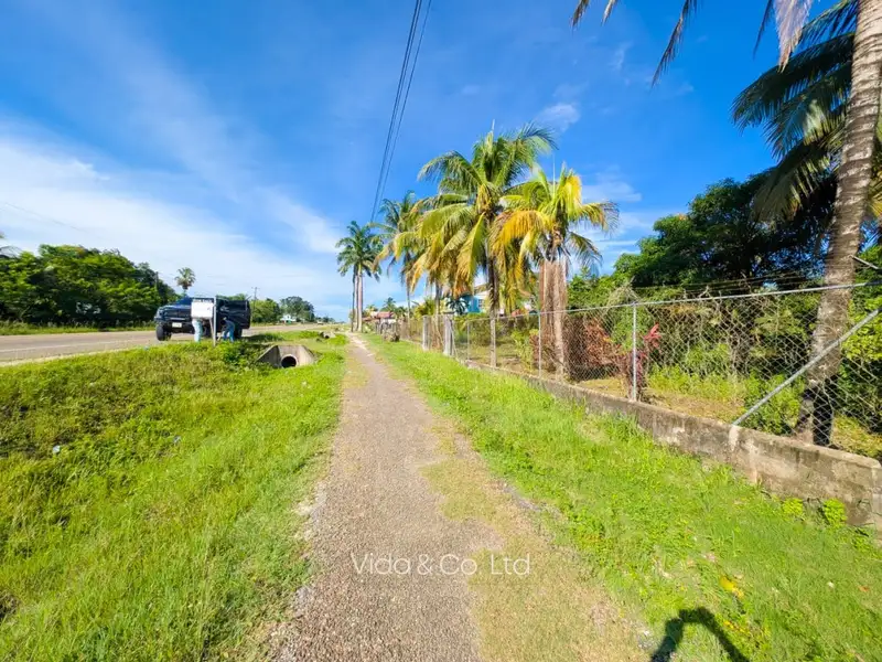 1-acre Lot for Sale in Camalote, Belmopan with Highway Frontage and Fenced Boundaries
