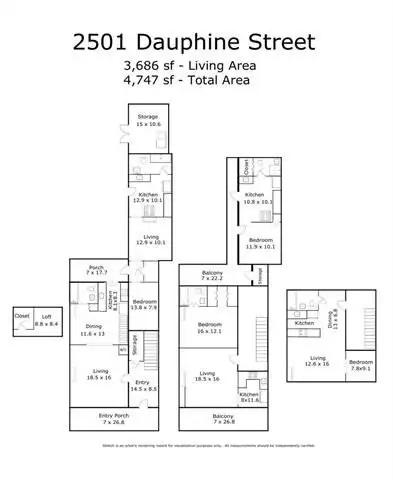 Historic Greek Revival Multifamily Property in Marigny with Renovation Potential
