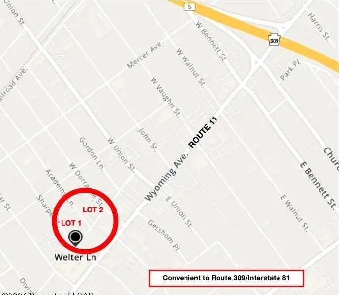 Paved Parking Lots for Lease Near Route 309 and Downtown Wilkes-barre