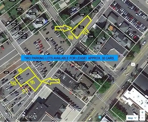 Paved Parking Lots for Lease Near Route 309 and Downtown Wilkes-barre