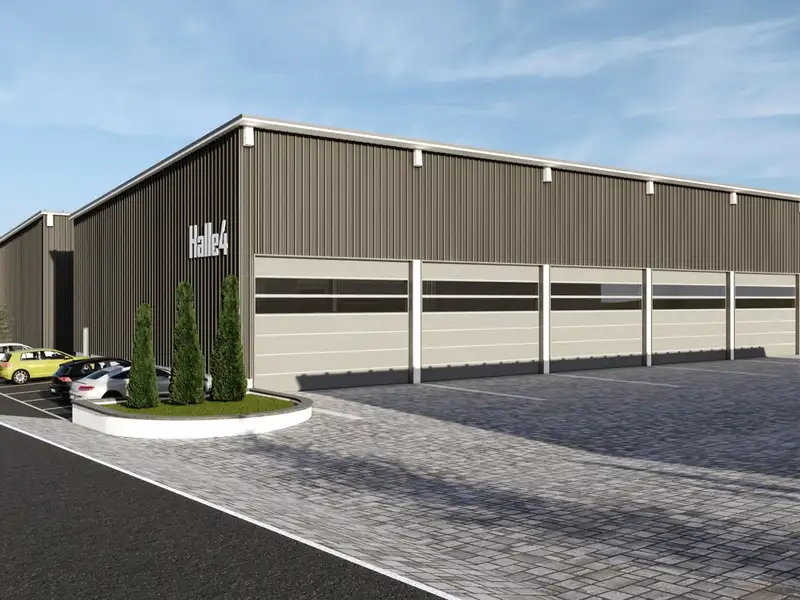 Modern Industrial Hall with 1,013m² Usable Area Near B13, Planned for 2025