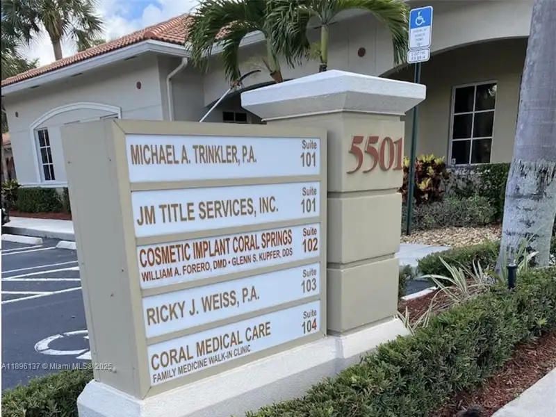 First-floor Office for Sale in Coral Springs Professional Campus, 1,479 Sq. Ft.