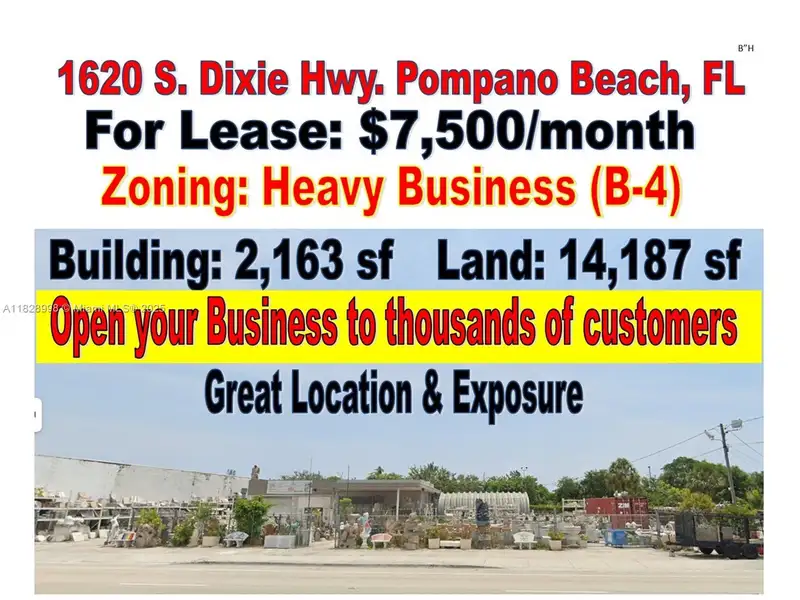 Lease Opportunity: 2,163 Sf Building in Prime Commercial Heavy Business District