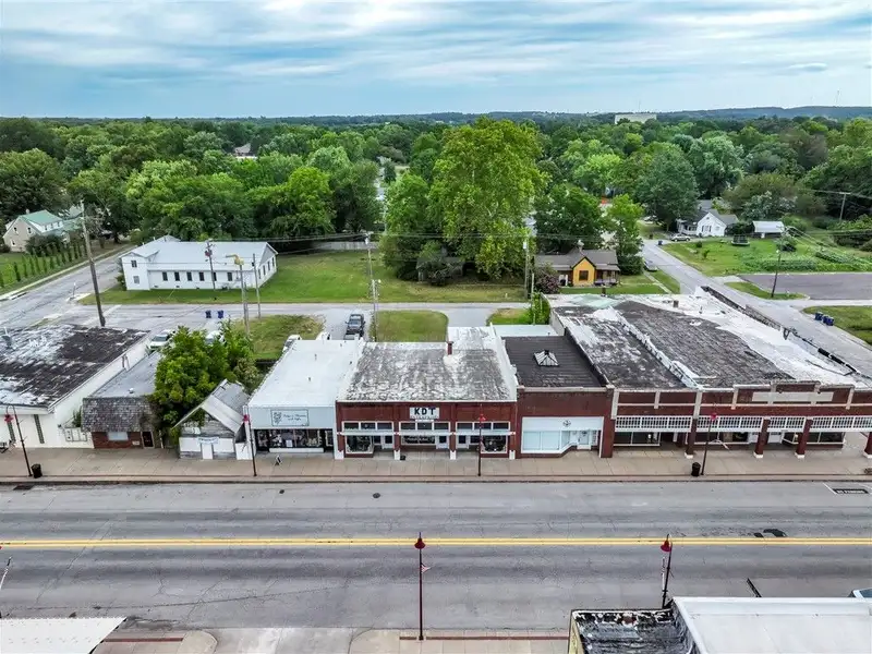 Remodeled Commercial Property with Three Storefronts in Downtown Gentry, Arkansas