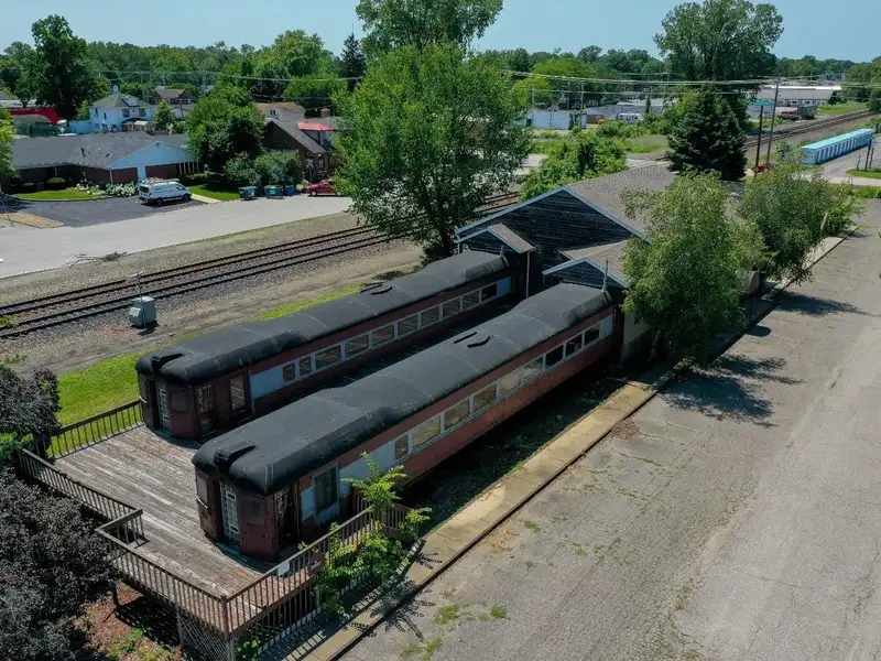 Unique Business Opportunity: Train Car Complex in Downtown Chesterton, Near Lake Michigan