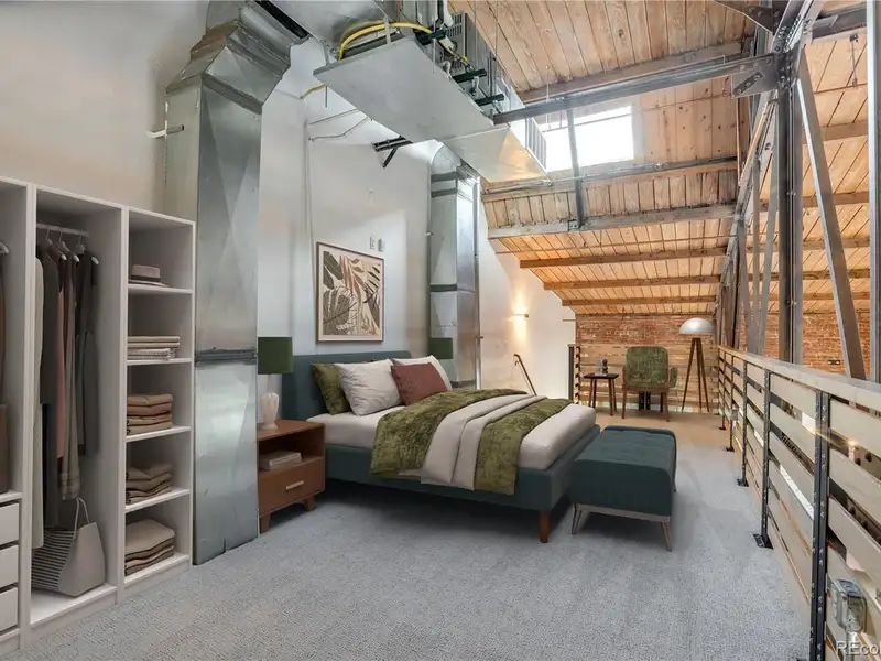 Two-level Brick Live/work Loft in Rino Arts District, Denver
