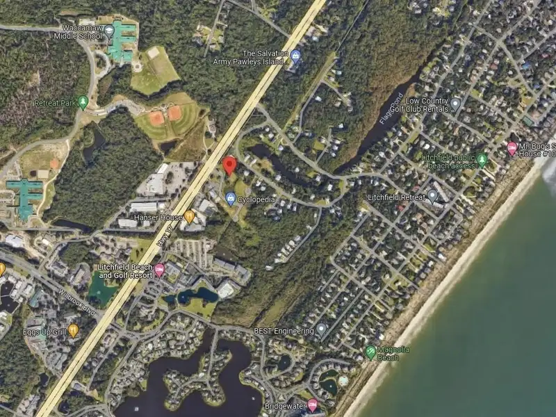 Commercial Development Site on Highway 17, Pawleys Island with Established Infrastructure