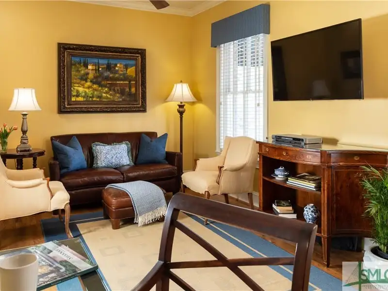 Restored 1871 Gray Brick Townhome in Savannah’s Historic District with Carriage House and Stvr Certificates