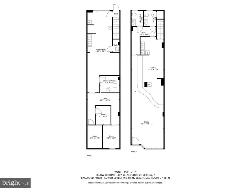 Two Storefronts in Towson: Restaurant and Vacant Space for Lease
