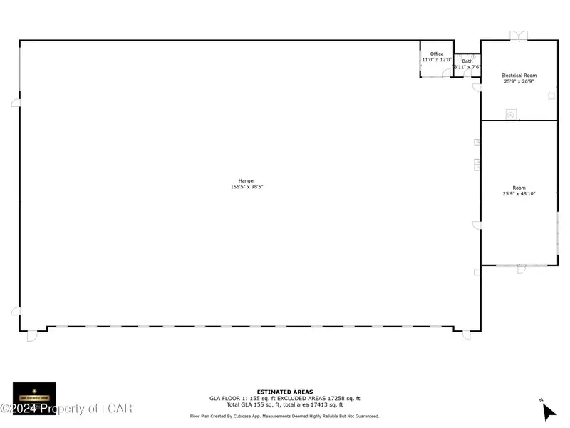 16,000 Sq Ft Hangar for Sale or Lease at Hazleton Regional Airport