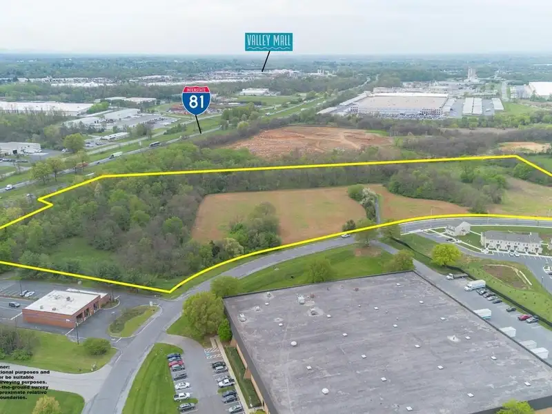 ±22 Acres of Prime Commercial Land Near I-81 with Development Potential