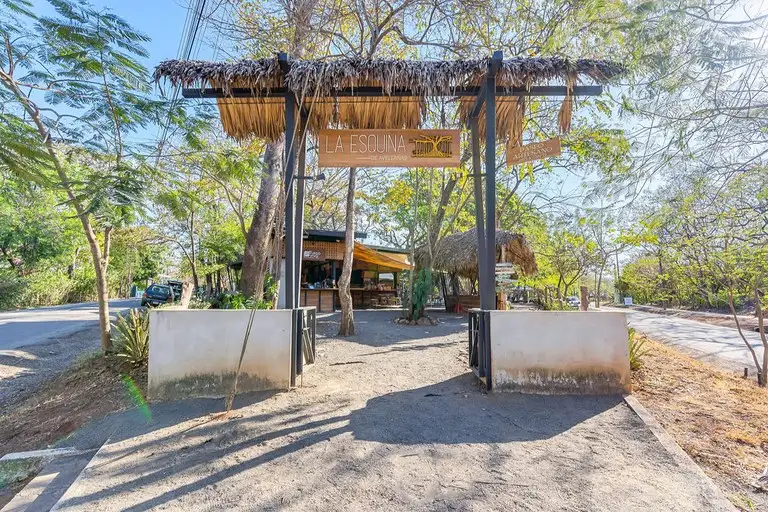 Commercial Plaza for Sale in Playa Avellanas, Features Restaurants, Shops, and Community Space