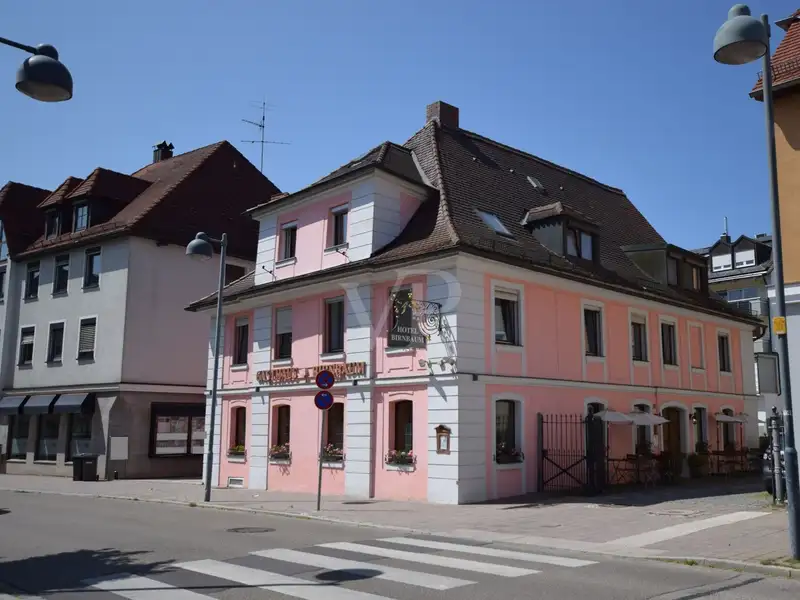 Historic Family-run Hotel in Ansbach with Restaurant, Guest Rooms, and Green Energy Features