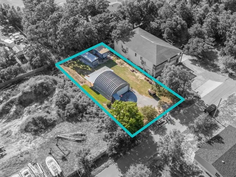 30x30 Enclosed Quonset Building with Pole Barn and Storage on Hwy 98