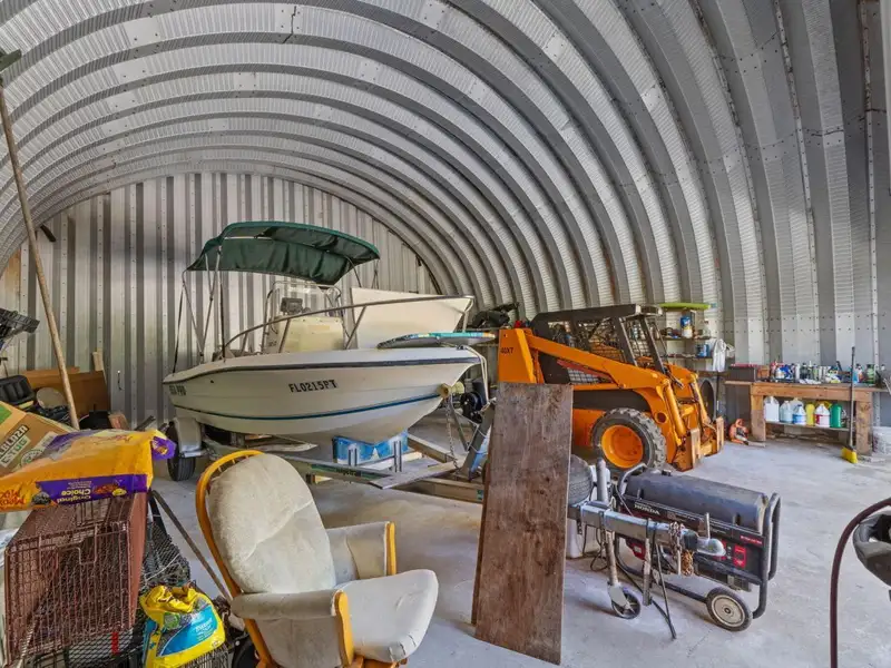 30x30 Enclosed Quonset Building with Pole Barn and Storage on Hwy 98