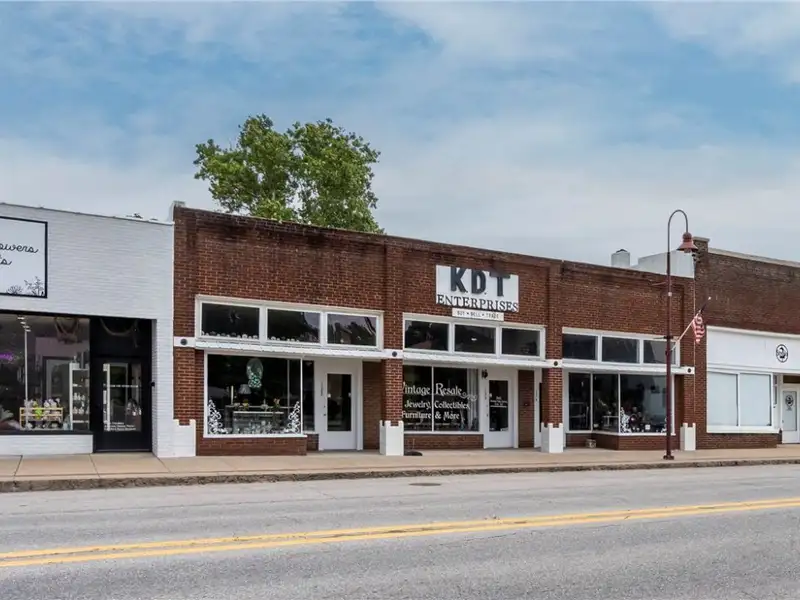 Remodeled Commercial Property with Three Storefronts in Downtown Gentry, Arkansas