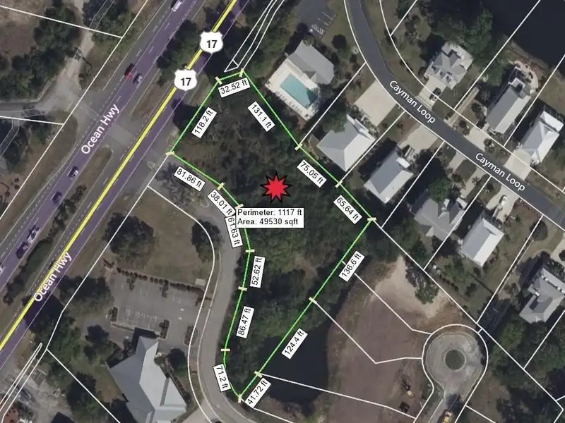 Commercial Development Site on Highway 17, Pawleys Island with Established Infrastructure