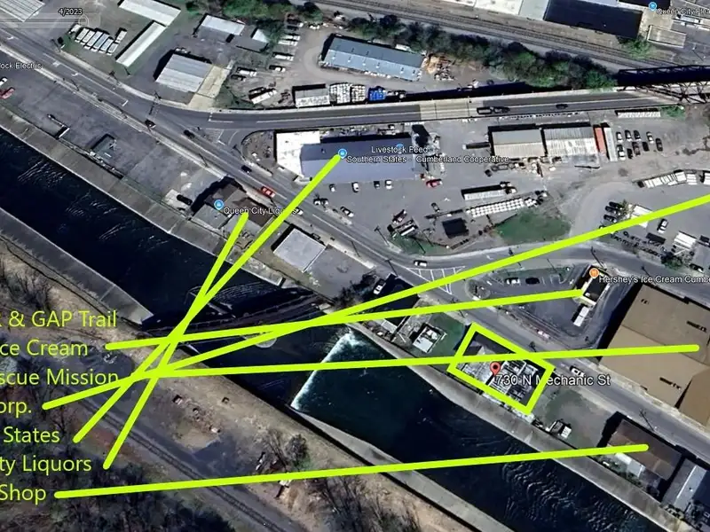 Large Commercial Building with Unique Floor Plan and Adjacent City-owned Lot for Sale