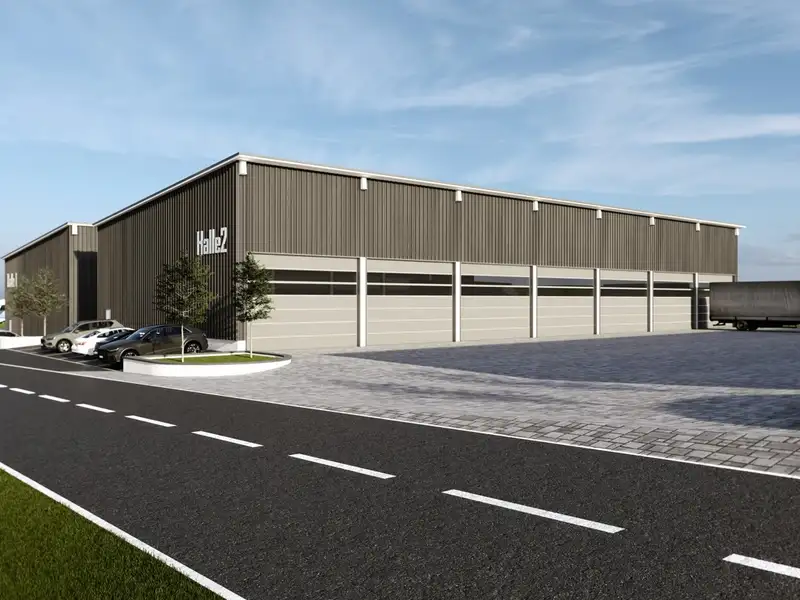 Modern Industrial Hall with 1,013m² Usable Area Near B13, Planned for 2025