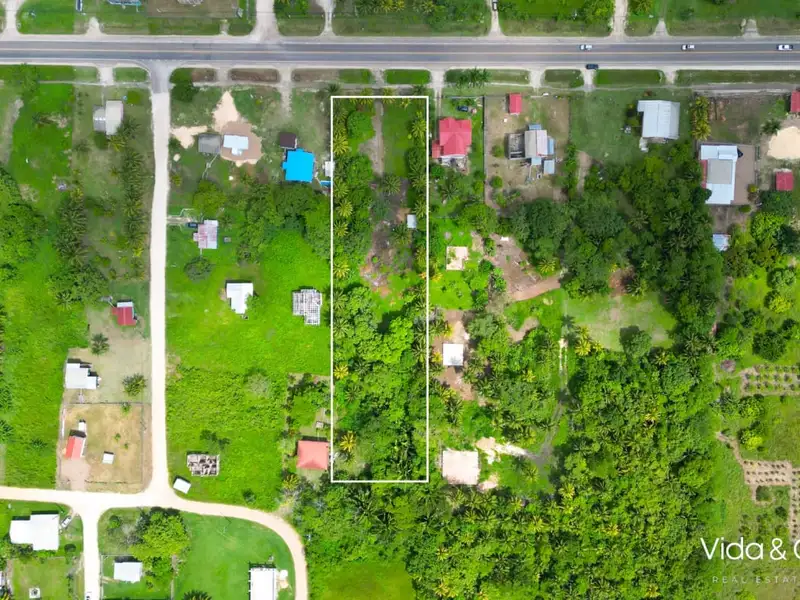 1-acre Lot for Sale in Camalote, Belmopan with Highway Frontage and Fenced Boundaries
