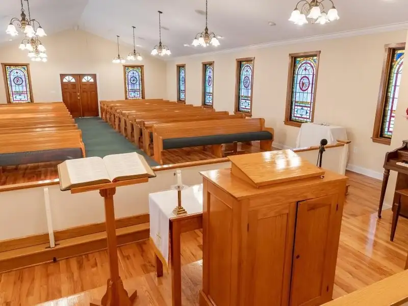 Historic Former Methodist Church in Mcminn County with Stained Glass and Southern Charm