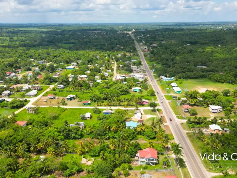 1-acre Lot for Sale in Camalote, Belmopan with Highway Frontage and Fenced Boundaries
