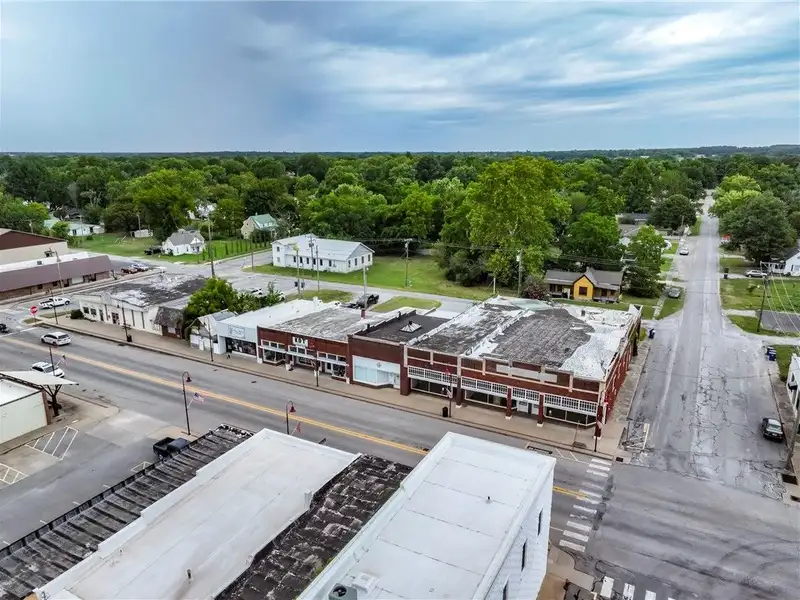 Remodeled Commercial Property with Three Storefronts in Downtown Gentry, Arkansas