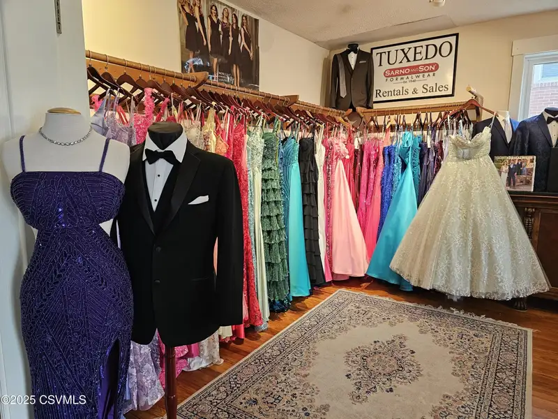 Downtown Selinsgrove Bridal Shop with Display Rooms and Off-street Parking