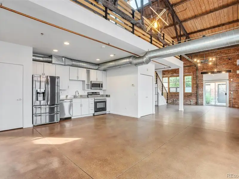 Two-level Brick Live/work Loft in Rino Arts District, Denver