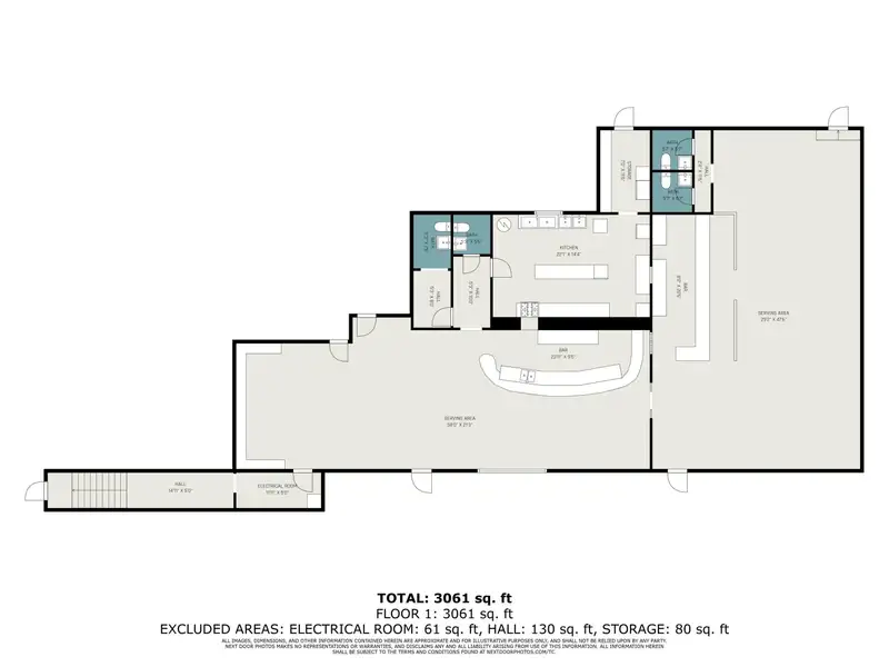 Commercial Bar with Party Hall and Attached Residential Property