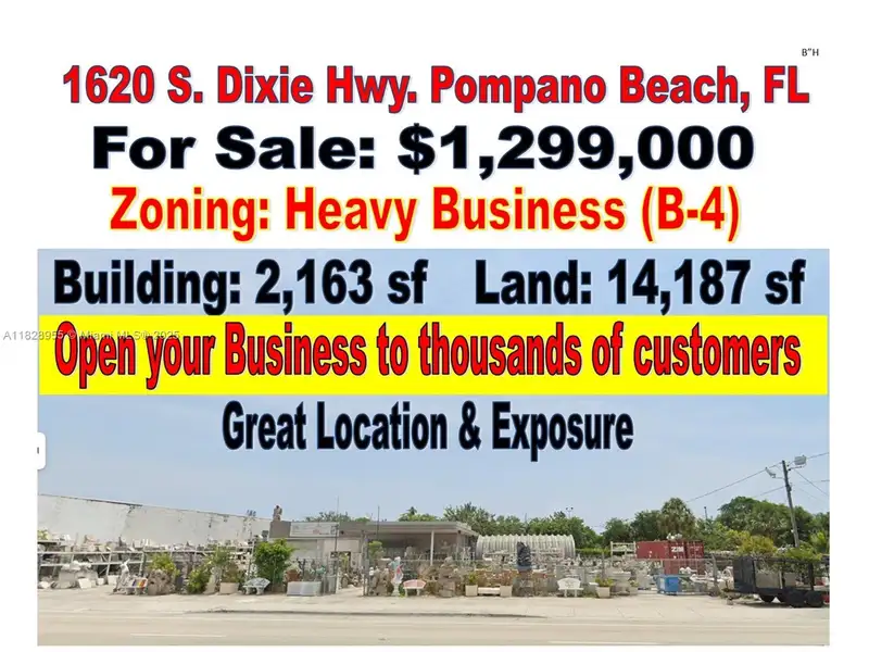 Commercial Building for Lease in Heavy Business District - 2,163 Sf on 14,187 Sf Lot