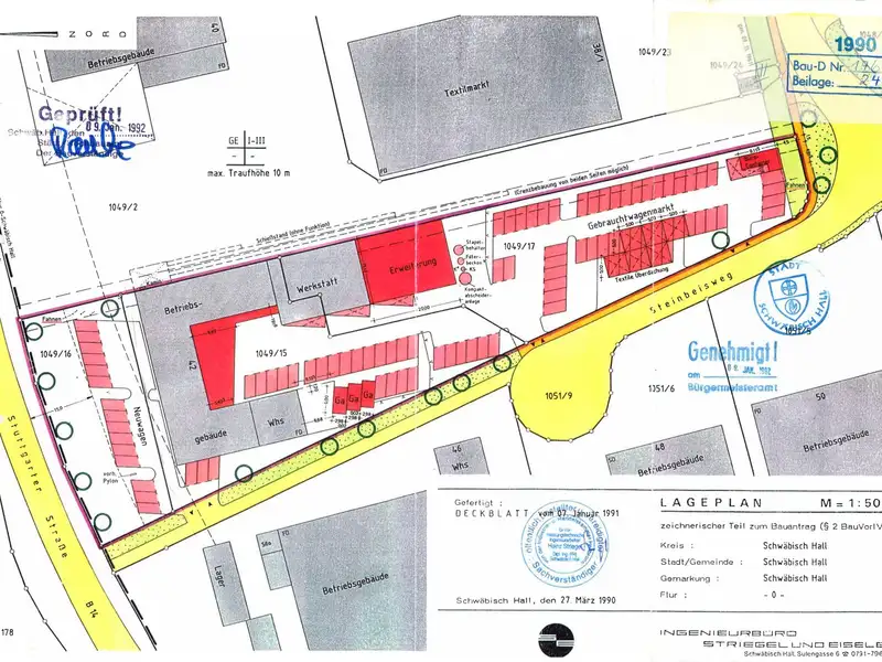 Modern Car Dealership and Service Facility with Residential Space in Schwäbisch Hall