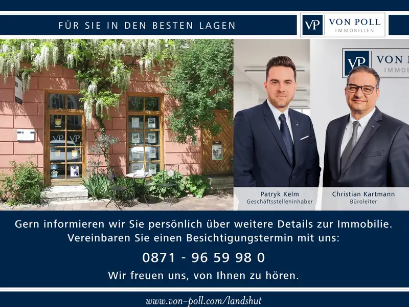 Versatile Commercial Unit for Sale in Central Landshut with Parking and Outdoor Space