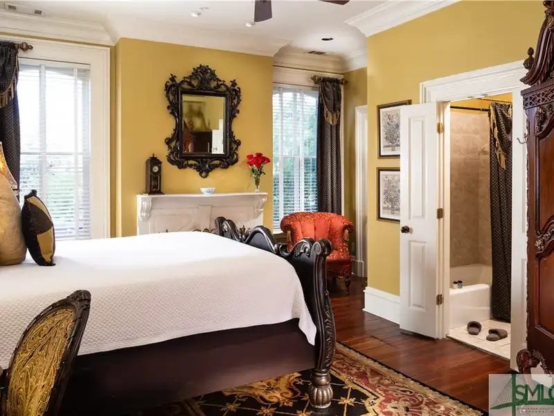 Restored 1871 Gray Brick Townhome in Savannah’s Historic District with Carriage House and Stvr Certificates