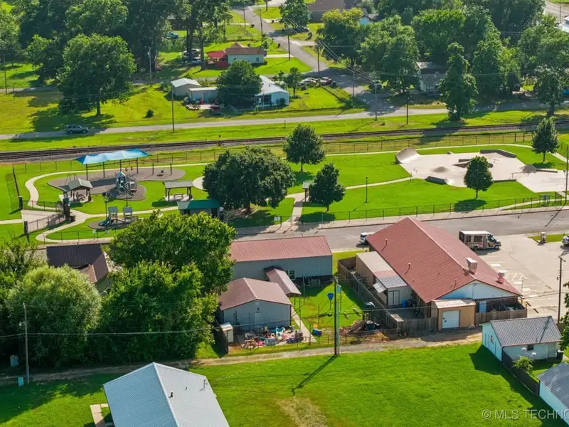 Turnkey Commercial Daycare Property in Downtown Fort Gibson with Dual Buildings and Equipment
