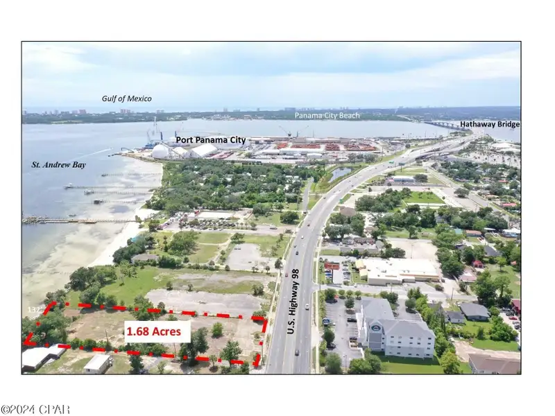 Waterfront Commercial Property on St. Andrew's Bay, Panama City, Fl - 1.67 Acres