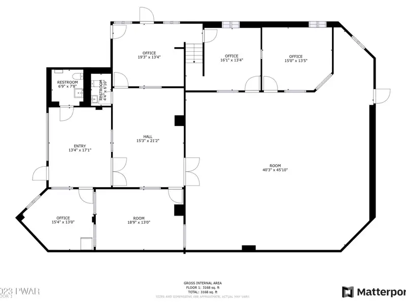 3000 Sq Ft Commercial Building for Lease Near Town with Flexible Space Options