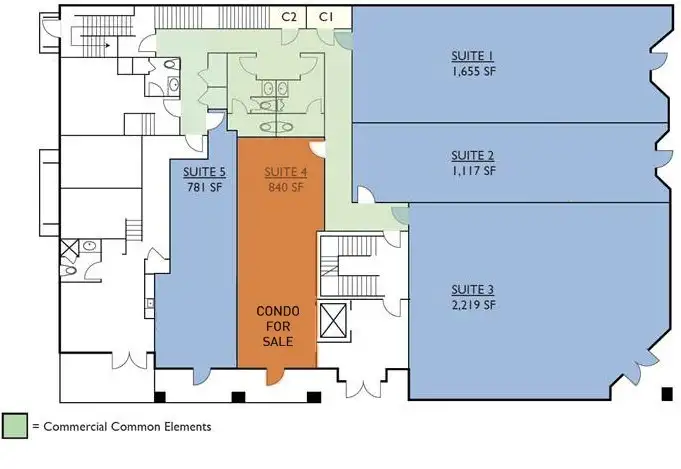 Centrally Located 840 Sq. Ft. Commercial Space with Parking in Downtown Steamboat Springs