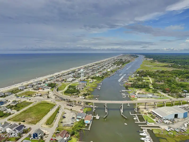 Waterfront Commercial Property on Holden Beach with 230' Frontage and Development Potential