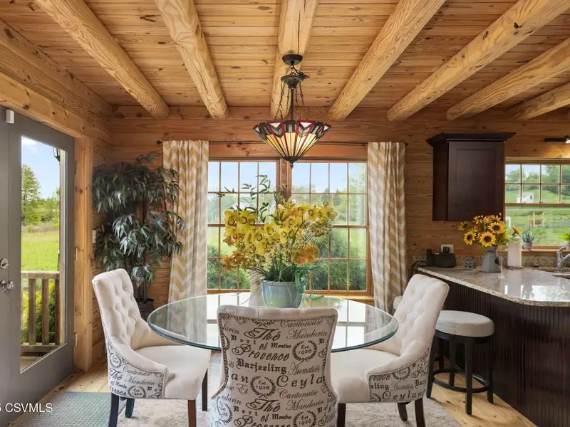 Commercial Log Home on 2 Acres with 3 Bedrooms and Scenic Views