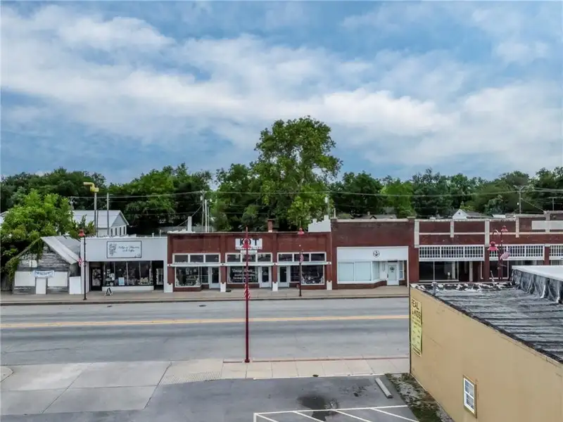 Remodeled Commercial Property with Three Storefronts in Downtown Gentry, Arkansas
