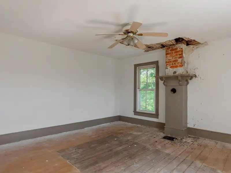 Classic American Foursquare Home in Need of Restoration with Detached Garage