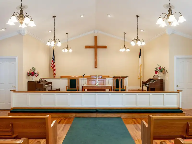 Historic Former Methodist Church in Mcminn County with Stained Glass and Southern Charm